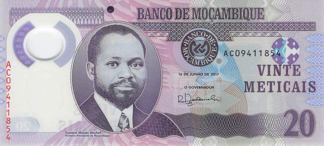 Mosambik p149b 20 Meticais 2017